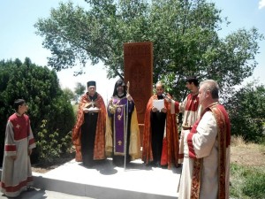 Ս. Սարգսին նվիրված նոր խաչքար Նոր Նորքի ս. Սարգիս եկեղեցում